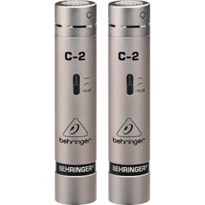 Behringer C-2 Small Diaphragm Cardioid Condenser Microphone Matched Pair
