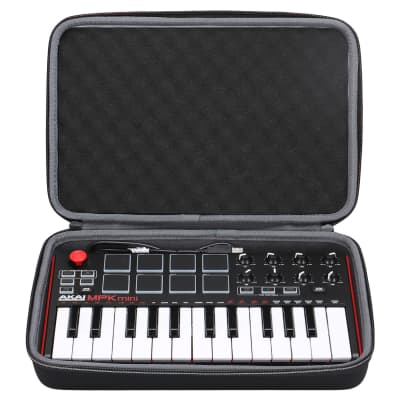 Hard Protective Case For Akai Professional Mpk Mini Mkii & Mk3 & Mpk Mini Play | 25-Key Ultra-Portable Usb Midi Drum Pad & Keyboard Controller