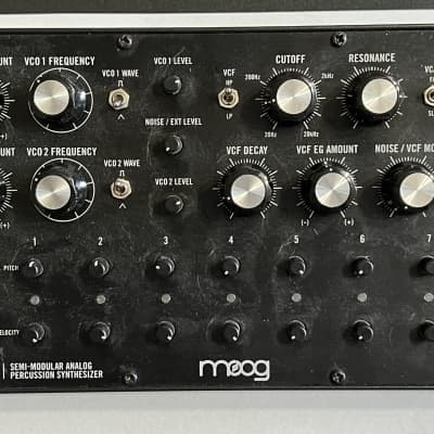 Moog DFAM Drummer From Another Mother Semi-Modular Analog Percussion Synthesizer 2018 - Present - Black/Wood image 1