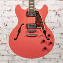 USED D'Angelico  Premier DC Electric Guitar w/Stop Bar - Fiesta Red x5414