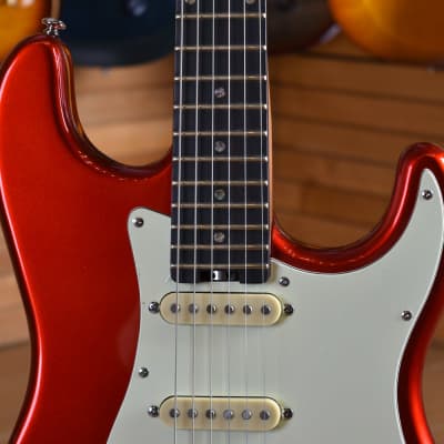 Schecter Traditional Route 66 Amarillo SSS Metal Red image 6