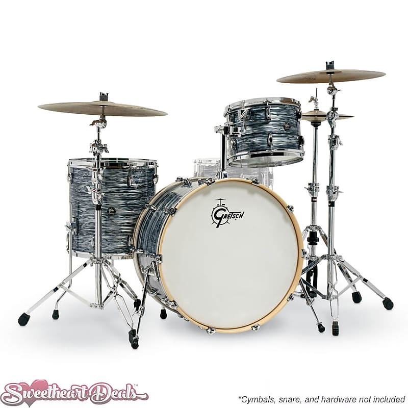 Gretsch Renown 3 Piece Drum Set Shell Pack (24/13/16) Silver Oyster Pearl image 1