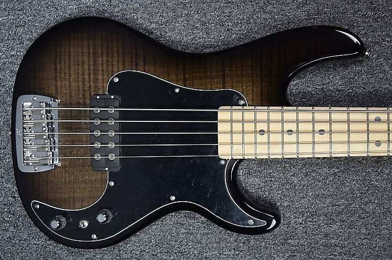 G&L Kiloton 5, Blackburst over Premier Flame Maple Top w/ Maple Board image 1