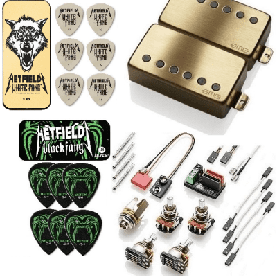 EMG JCS SET WHITE PICKUPS FOR J JAZZ BASS CERAMIC & STEEL