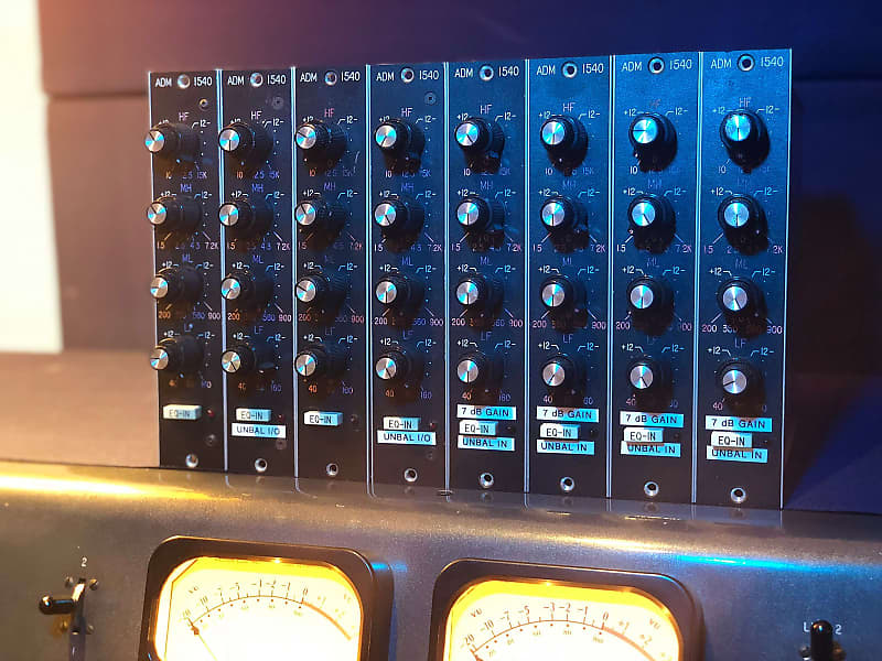 (8) Vintage ADM 1540 4 Band Inductor EQ 1970's Out Trans Reverb