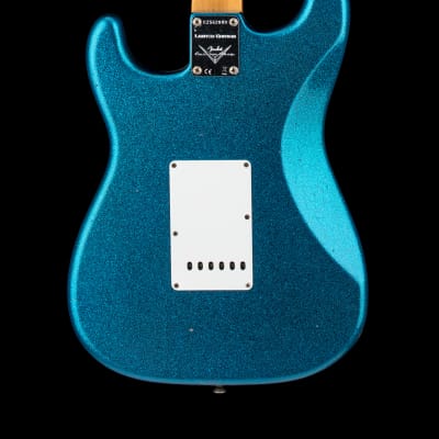 Fender Custom Shop Limited Edition '65 Stratocaster Journeyman Relic - Aged Blue Sparkle #62049 image 2