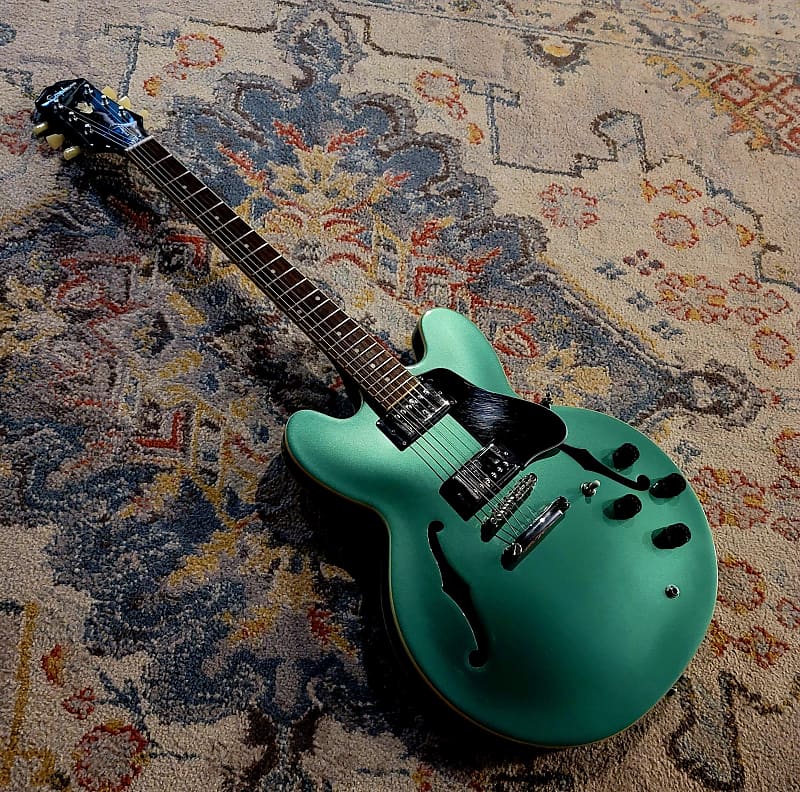 2021 Epiphone ES-335 Traditional Pro - Inverness Green - W/ Gig Bag