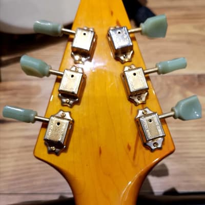 Vintage JHS VV60 Korina Rare Mk1 version Flying V replica + HCase flying V 2000 - Korina image 14