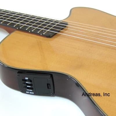 Angel Lopez Electric Solid Body Classical Guitar - Natural image 5