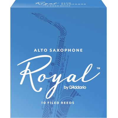 Rico Royal Alto Sax Reed 3.5 - Box of 10 High-quality Reeds