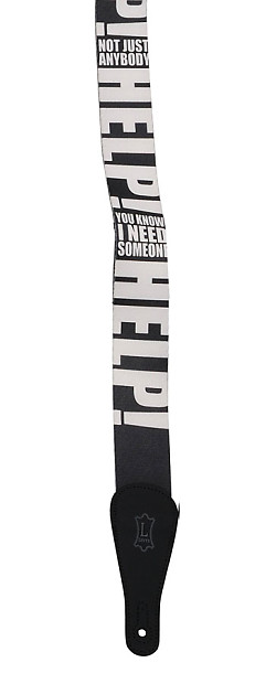 Levys MPL2-012 2-inch Polyester Guitar Strap - Help! image 1