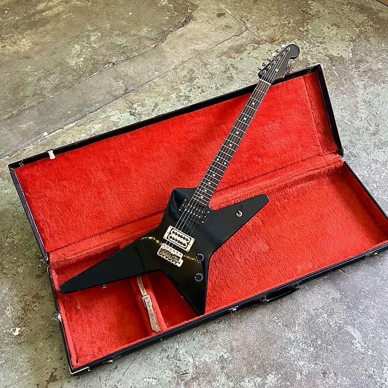 ESP Random Star c 1980's - Ebony original vintage MIJ Japan | Reverb