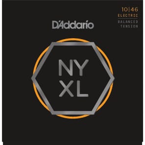D'Addario NYXL1046BT Nickel Wound Electric Guitar Strings Balanced Tension 10-46