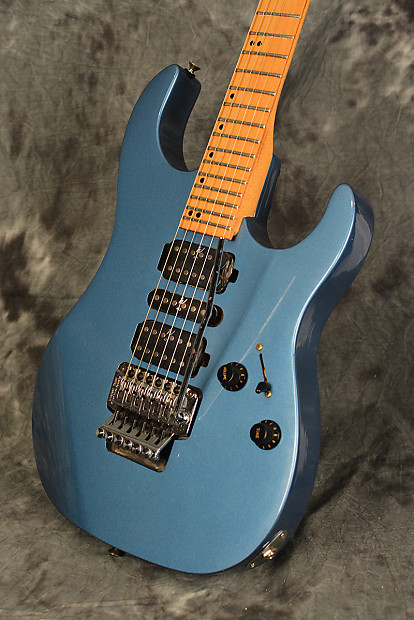 Washburn MG-340 1990s Lake Placid Blue HSH Floyd Super Strat