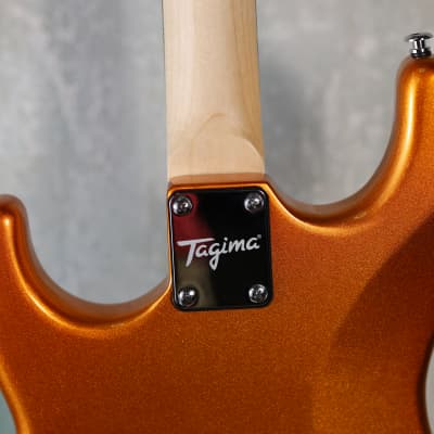 Mint Tagima TG-500 Electric Guitar - Metallic / Gold Yellow Finish image 8