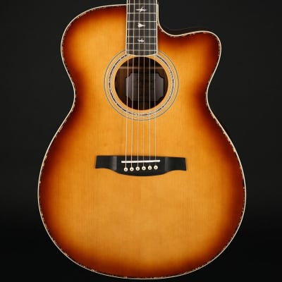 PRS SE Angelus A40E Spruce/Ovangkol Cutaway Electro Acoustic in Tobacco Sunburst with Case #E32155 for sale