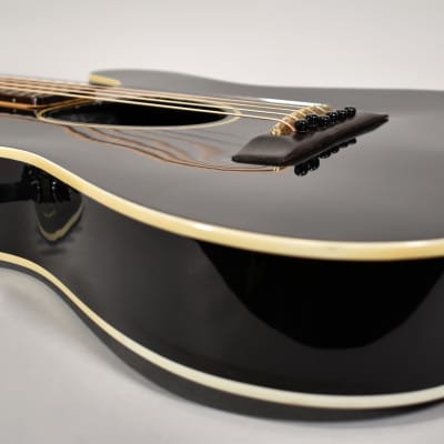 Circa 1985 Kramer Ferrington Black Finish Vintage Acoustic Electric Guitar w/OHSC image 9