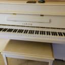 Yamaha B1 Upright Piano in Polished White