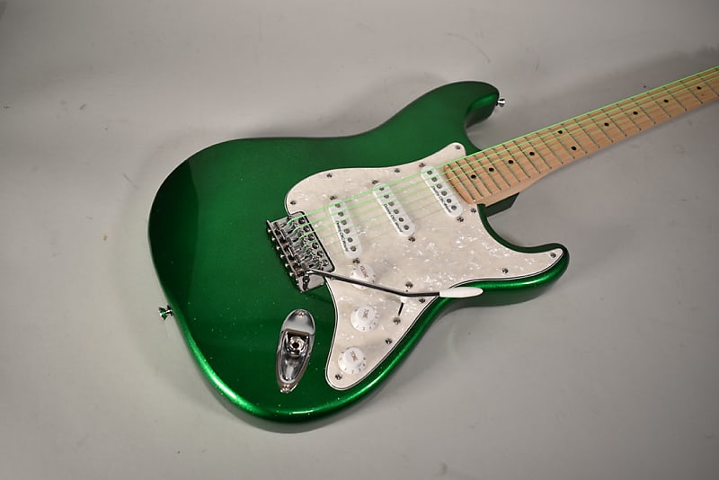 IYV S-Style Green Finish Solid Body Electric Guitar image 1