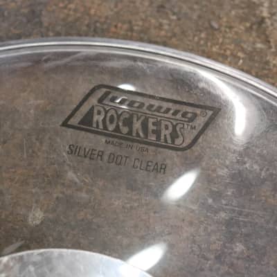Ludwig 10" Rockers Clear Silver Dot Drum Head Vintage image 2