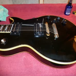 Vintage Gibson Les Paul Custom 1971 Black image 4