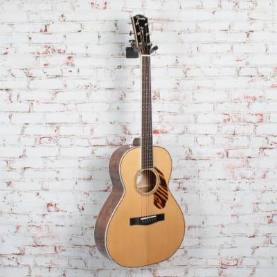 Fender PS-220E Parlor Acoustic Guitar, Ovangkol Fingerboard, Natural x9503 image 9