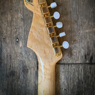 2021 Fender CS LTD Edition 75th Annie Stratocaster NOS Diamond White Pearl image 9