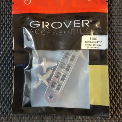 Grover 520C Slotted Nashville style Tune-o-matic bridge 2024 - Chrome for sale