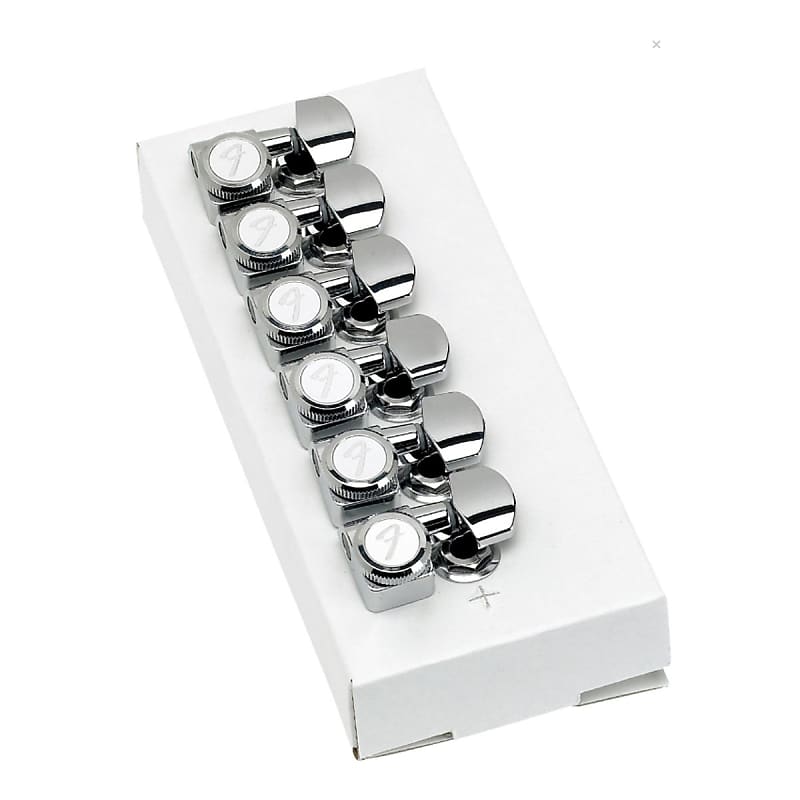 Fender Locking Tuners Polished Chrome - Stratocaster/Telecaster Tuning Machines (6 Pack) - 0990818100 image 1