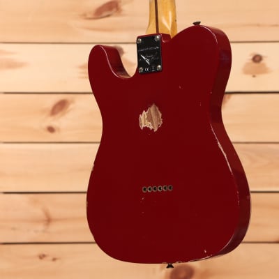 Fender Custom Shop Limited Reverse '50s Telecaster Relic - Aged Cimarron Red - R131652 - PLEK'd image 8