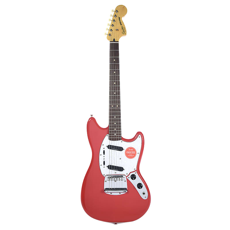 Squier Vintage Modified Mustang Fiesta Red w/White Pearloid