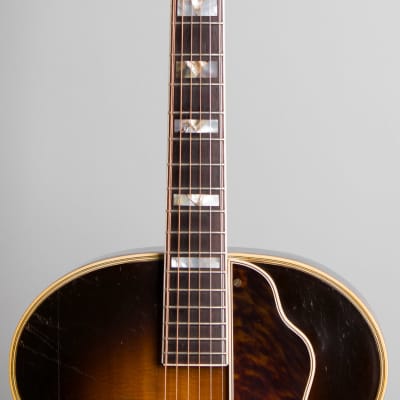 Epiphone  Emperor Arch Top Acoustic Guitar (1946), ser. #55706, grey tolex hard shell case. image 8