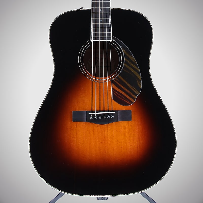 Fender Certified Pre-Owned PD-220E Dreadnought, Ovangkol Fingerboard, 3-Color  Vintage Sunburst (Q9) (05713) | Reverb