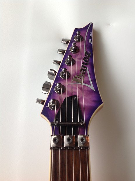 Ibanez S470DXQM 2008 Transparent Purple Burst | Reverb