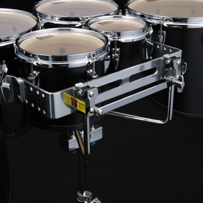 Tama MD680234L-MDR Fieldstar Rudiment Marching Tenor Drum large sextet (Corps-Depth) 6" / 8" / 10" / 12" / 13" / 14" - Molten Dark Raspberry Fade/Chrome HW image 4
