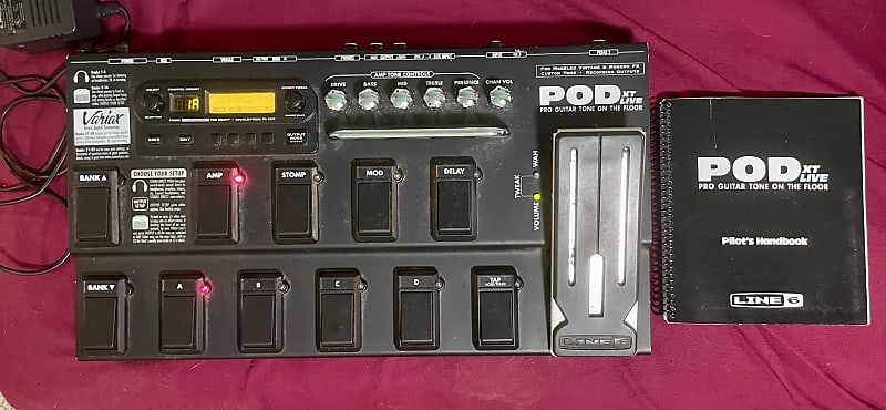 ギター Line 6 POD XT LIVE Restock Line 6 POD XT Live Guitar Multi Effects Pedal