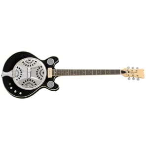 Eastwood Guitars Delta 6 Baritone - Black - Electric / Acoustic Resonator Guitar - NEW! image 2