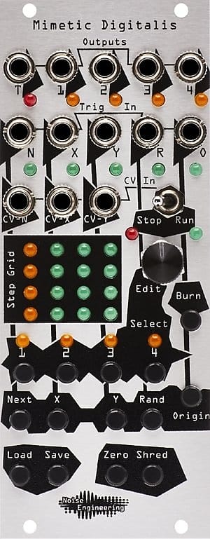 Noise Engineering Mimetic Digitalis Eurorack Sequencer Module (Silver) image 1