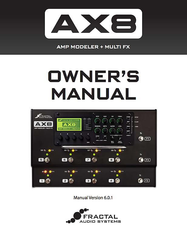 Fractal Audio AX8 Owner's Manual