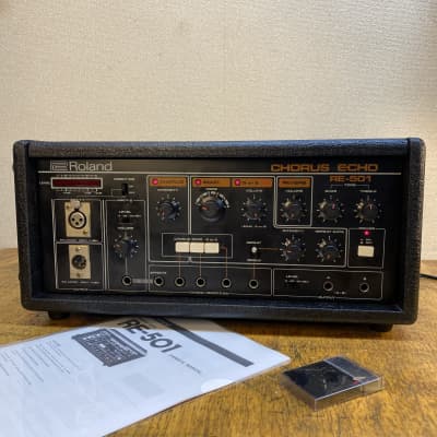 1982 Roland RE-501 Chorus Echo with manual and spare tape.