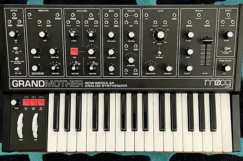 Moog Grandmother Dark 32-Key Semi-Modular Analog Synthesizer 2020