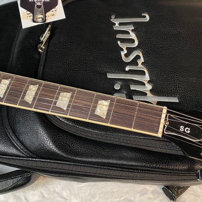 NEW ! 2024 Gibson SG Standard - Pelham Blue Burst - Original Gibson Leather Gig Bag - Authorized Dealer - Only 6.6 lbs - G04660 image 4