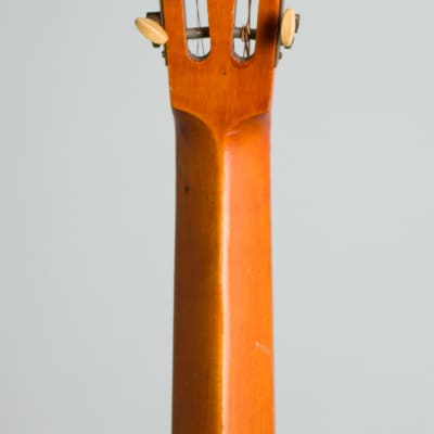 Concert Size Flat Top Acoustic Guitar, labeled Galiano,  c. 1925, black hard shell case. image 6