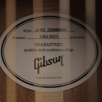 Gibson J-45 Standard - VS (#023) image 13