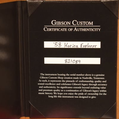 Gibson Custom Shop 1958 Korina Explorer Reissue (White Pickguard) image 10