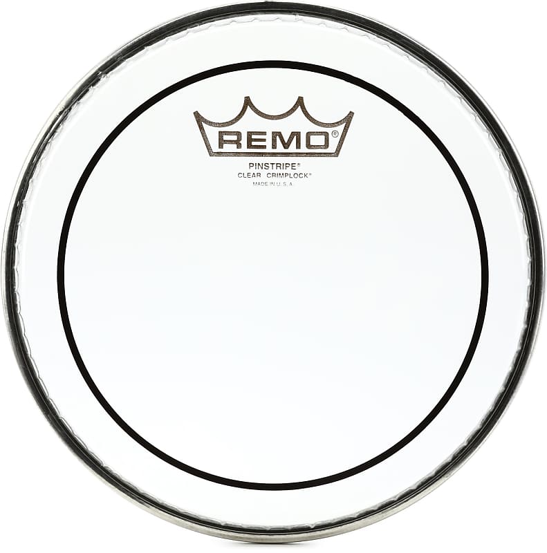 Remo Pinstripe Clear Crimplock Tenor Drumhead - 8-inch image 1