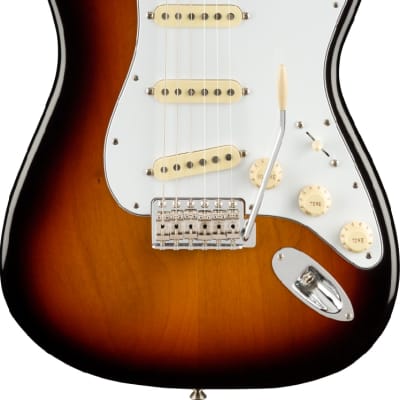 Fender Jimi Hendrix Stratocaster Electric Guitar Maple FB, 3-Color Sunburst image 8
