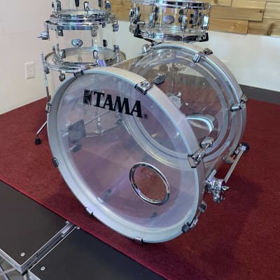Tama Silverstar Mirage "Limit Edition"  2009 Crystal Ice (Clear) 5 piece Shell Pack image 1