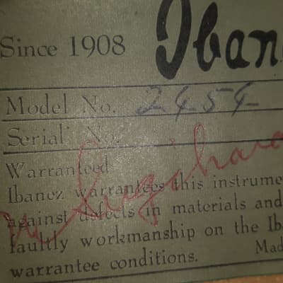 Ibanez 2454 1977 Cherry Red ( Fujigen / Gibson lawsuit / ES-330 and ES-335) image 9