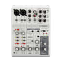 Yamaha AG06MK2 6-Channel Live Streaming Loopback Audio USB Mixer White